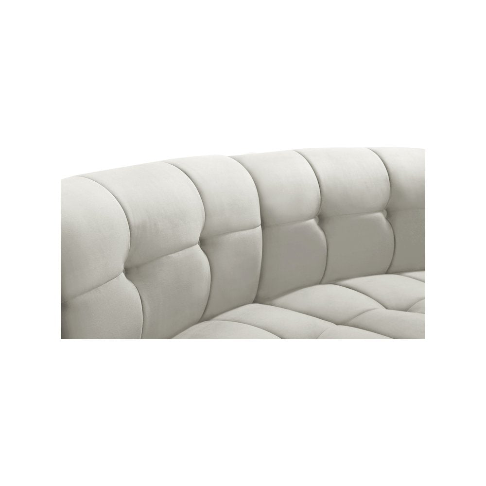 Limitless Cream Velvet 2pc. Modular Sectional