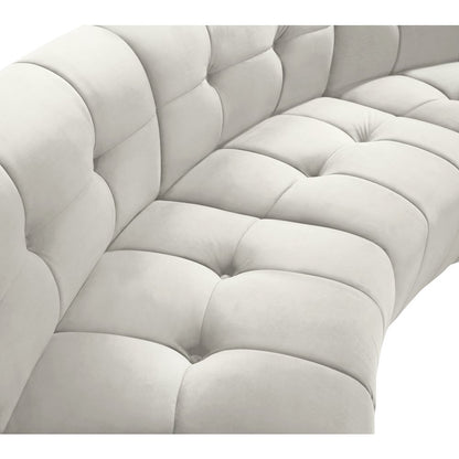 Limitless Cream Velvet 2pc. Modular Sectional