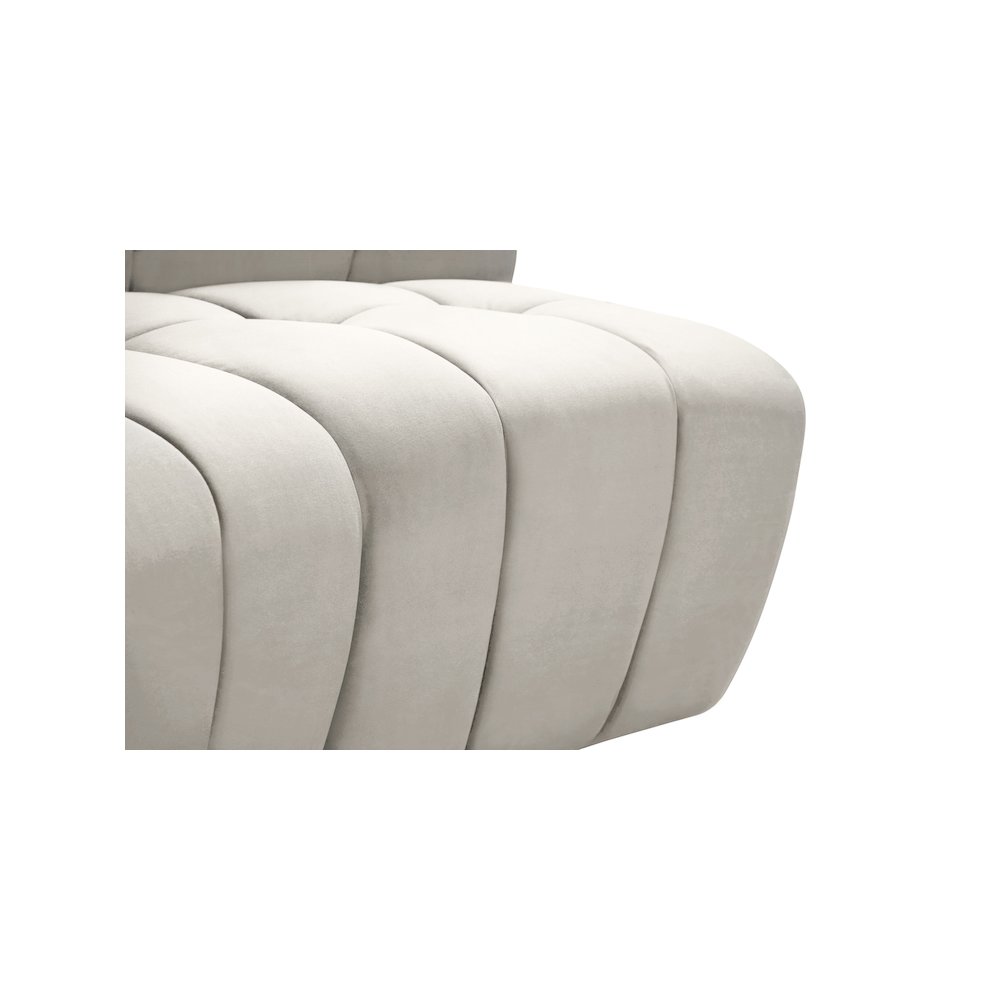 Limitless Cream Velvet 9pc. Modular Sectional