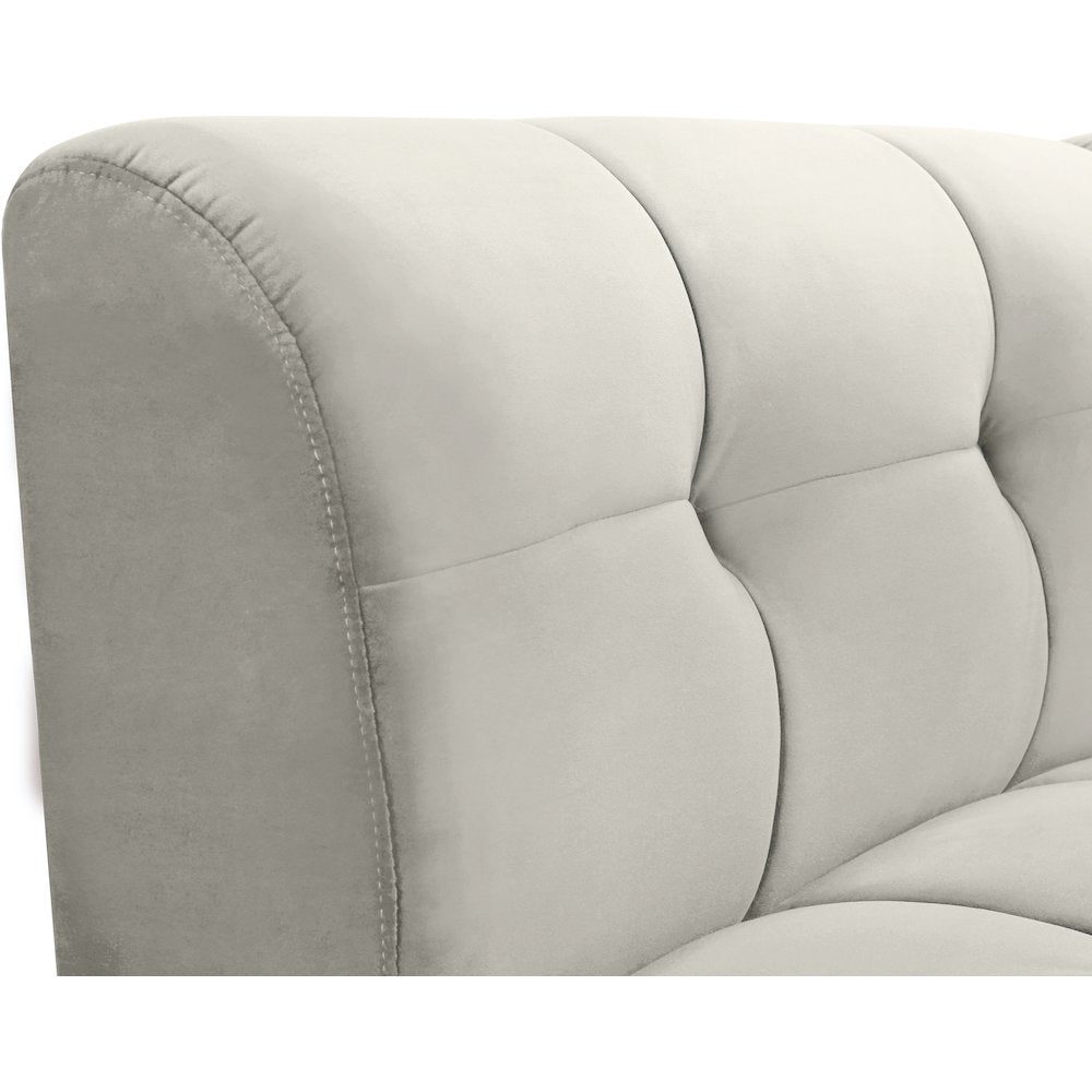 Limitless Cream Velvet Modular Chair