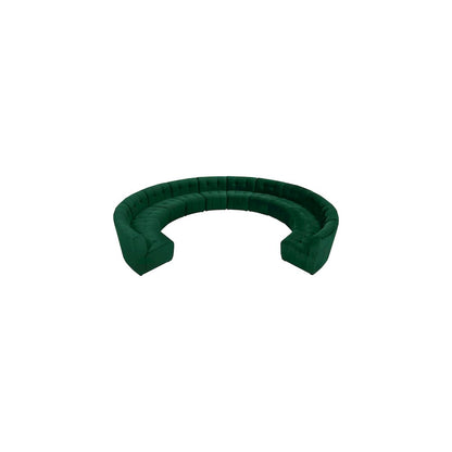 Limitless Green Velvet 12pc. Modular Sectional