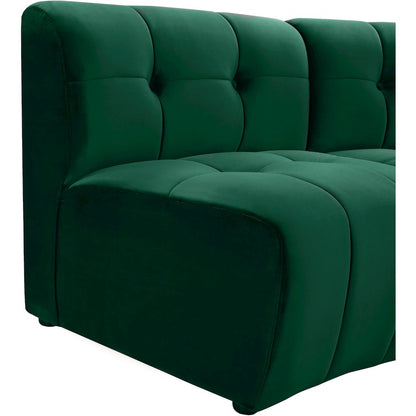 Limitless Green Velvet 13pc. Modular Sectional