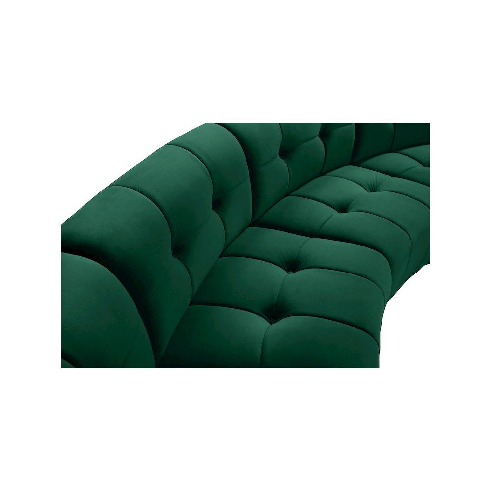 Limitless Green Velvet 13pc. Modular Sectional