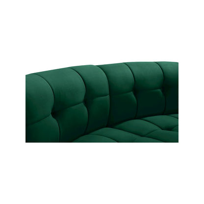 Limitless Green Velvet 2pc. Modular Sectional