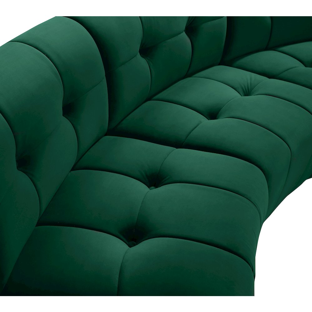 Limitless Green Velvet 2pc. Modular Sectional