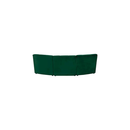 Limitless Green Velvet 3pc. Modular Sectional