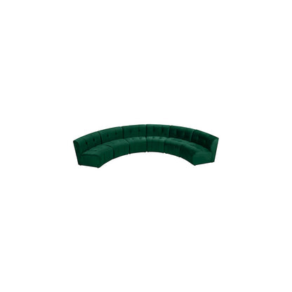 Limitless Green Velvet 6pc. Modular Sectional