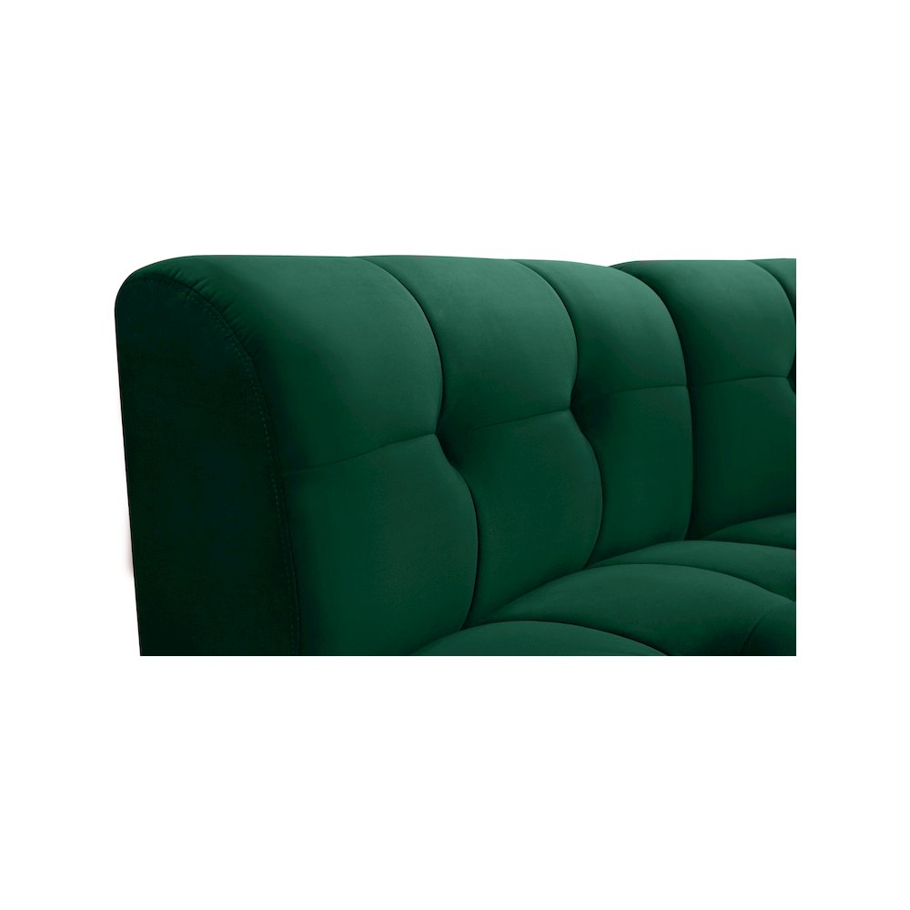Limitless Green Velvet 6pc. Modular Sectional