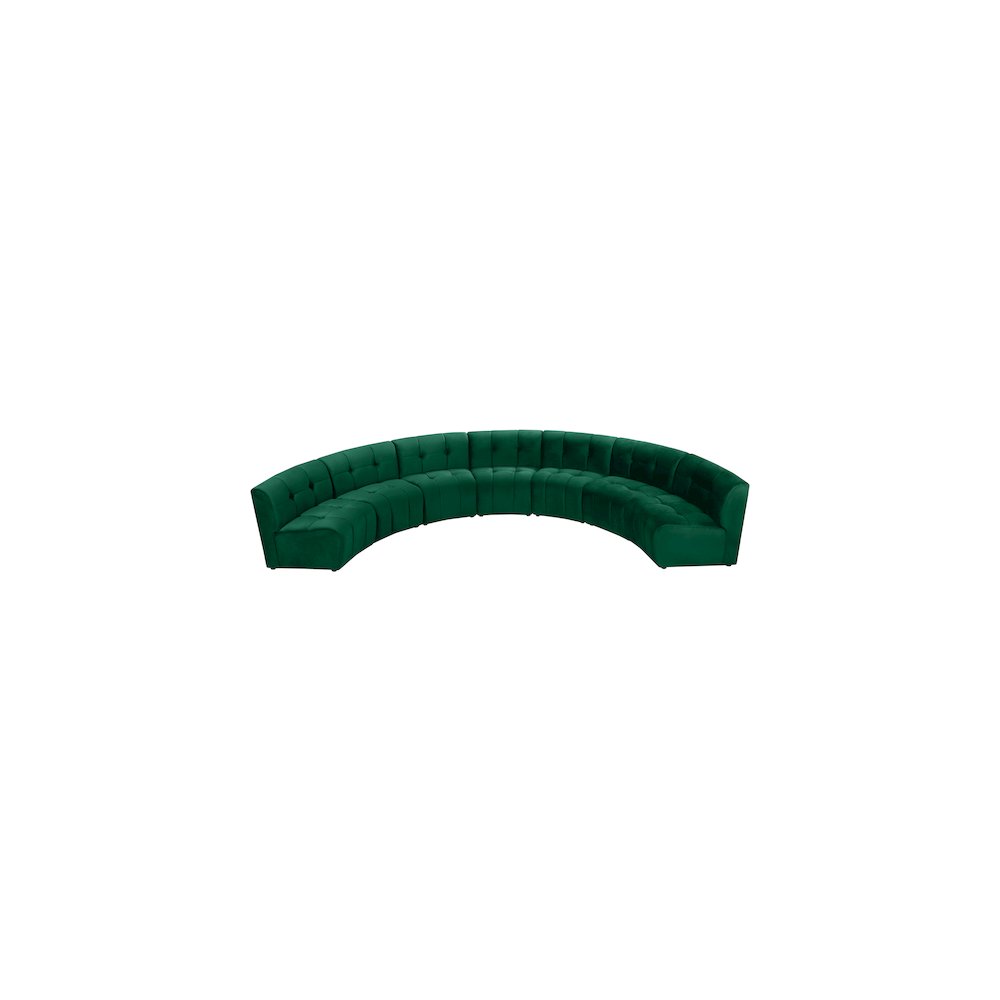 Limitless Green Velvet 7pc. Modular Sectional