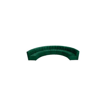 Limitless Green Velvet 7pc. Modular Sectional