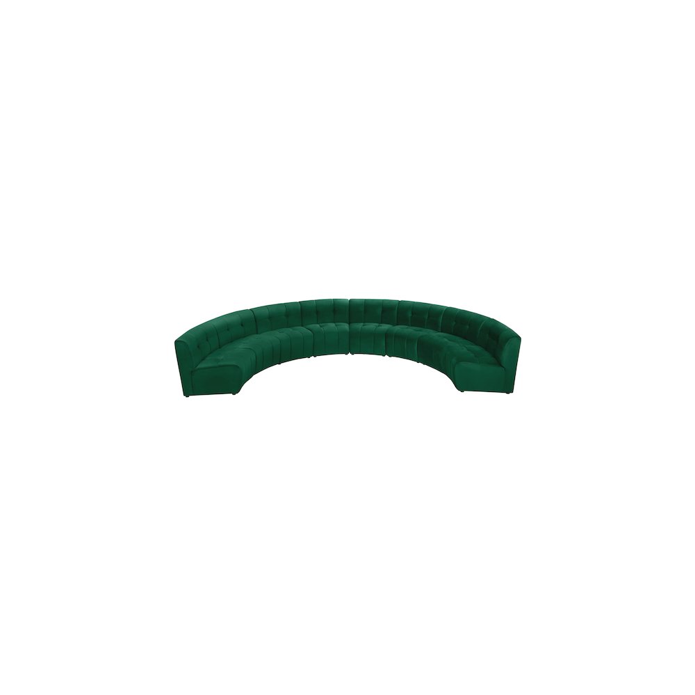Limitless Green Velvet 8pc. Modular Sectional