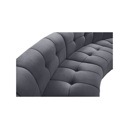 Limitless Grey Velvet 12pc. Modular Sectional