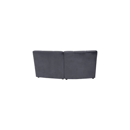 Limitless Grey Velvet 2pc. Modular Sectional