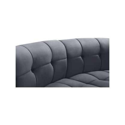 Limitless Grey Velvet 2pc. Modular Sectional