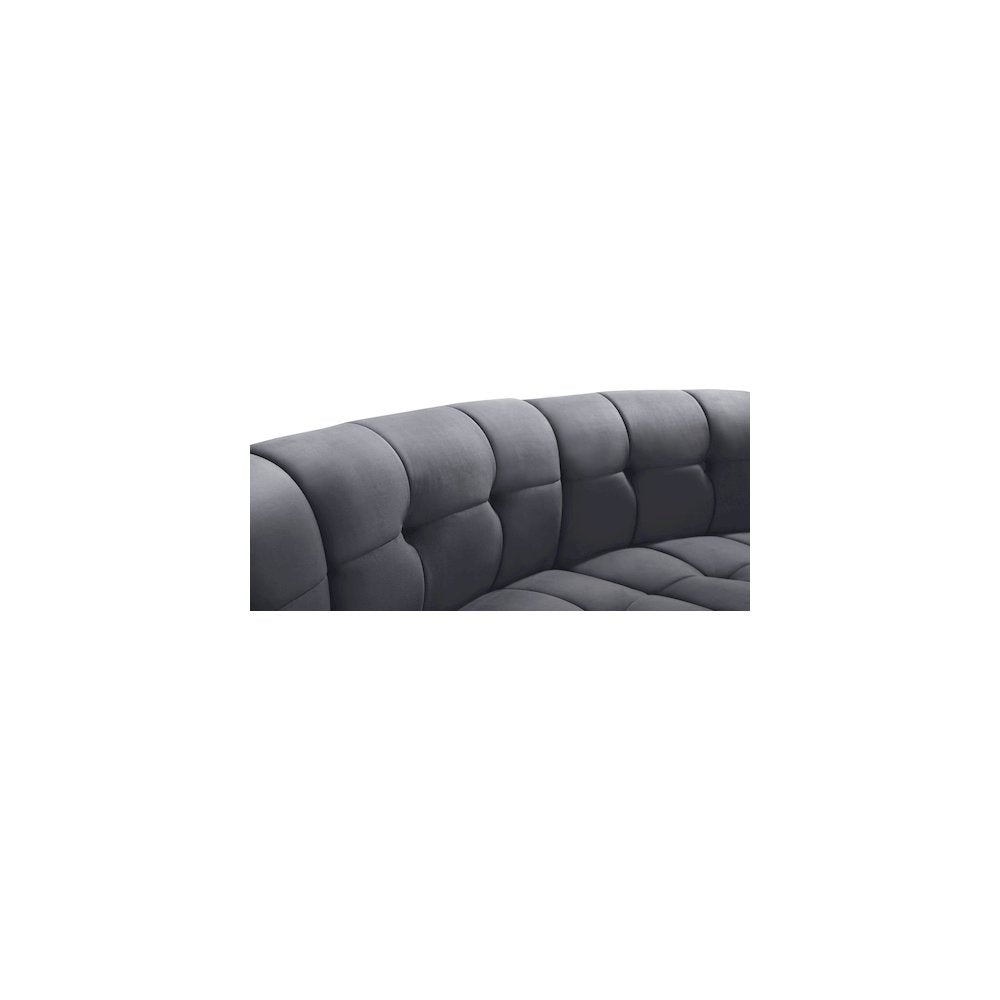 Limitless Grey Velvet 6pc. Modular Sectional