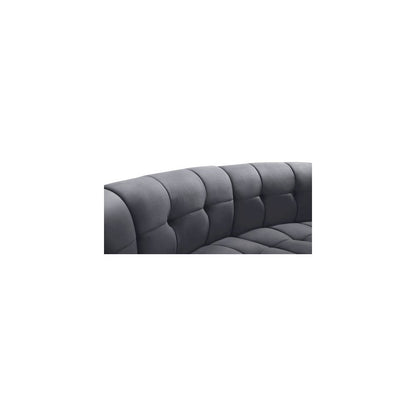 Limitless Grey Velvet 6pc. Modular Sectional