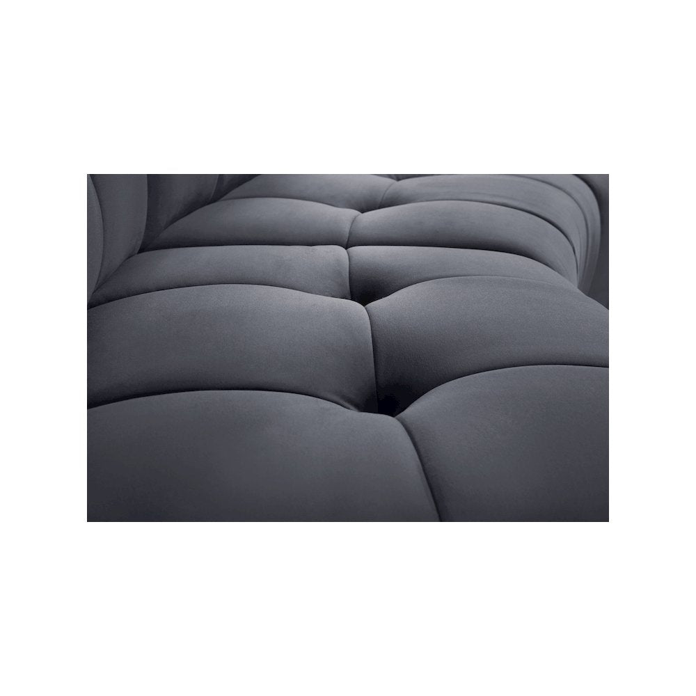 Limitless Grey Velvet 6pc. Modular Sectional