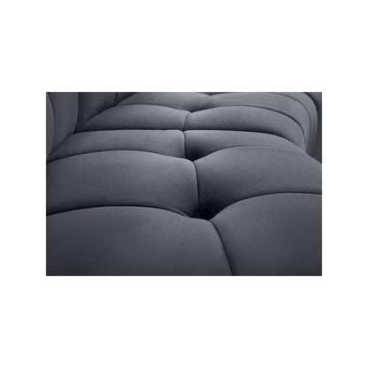 Limitless Grey Velvet 6pc. Modular Sectional