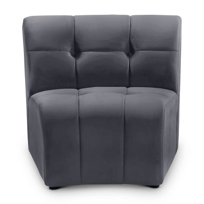 Limitless Grey Velvet Modular Chair