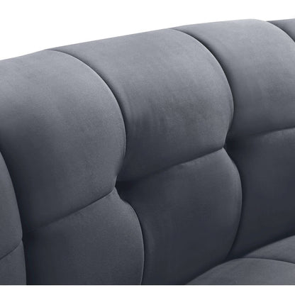 Limitless Grey Velvet Modular Chair