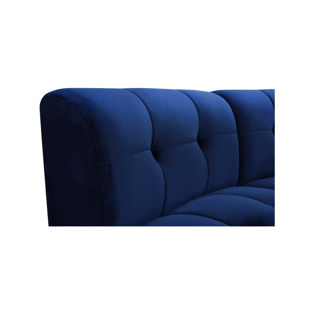 Limitless Navy Velvet 14pc. Modular Sectional
