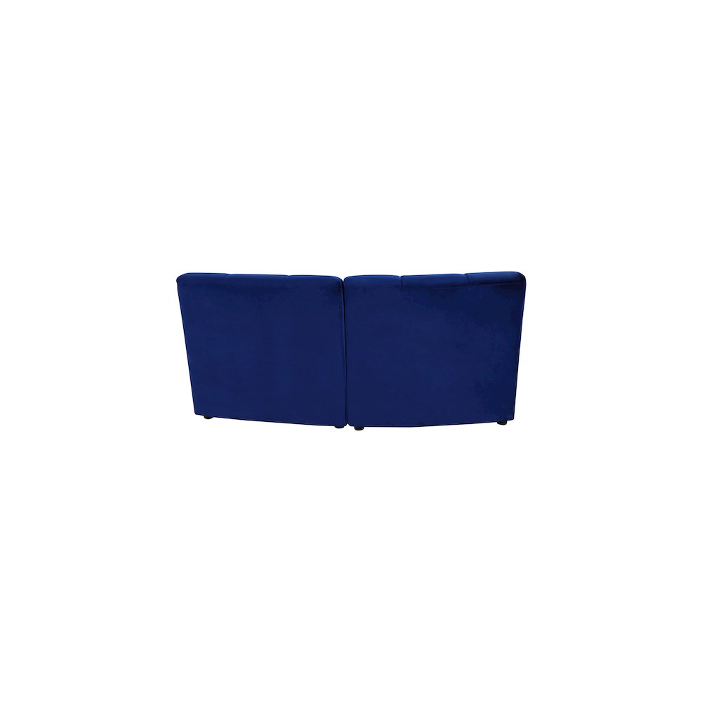 Limitless Navy Velvet 2pc. Modular Sectional