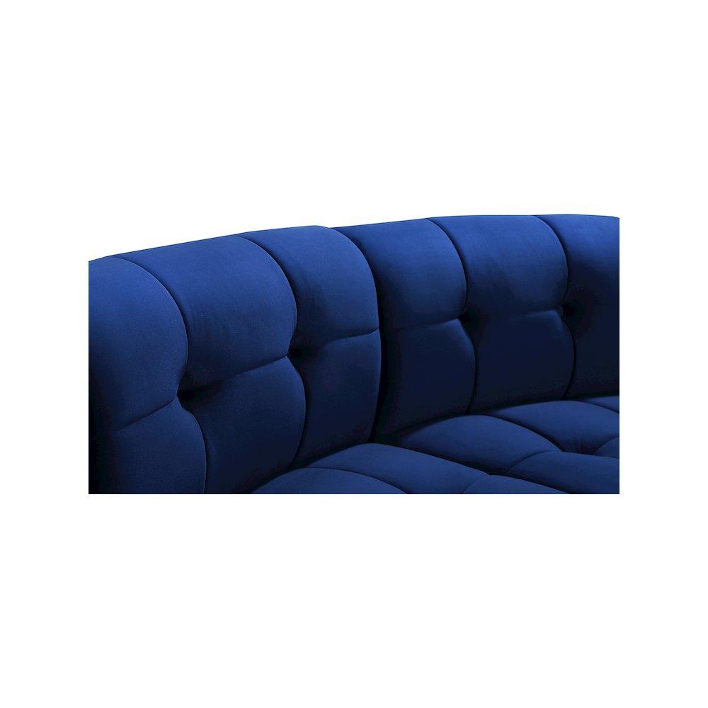 Limitless Navy Velvet 2pc. Modular Sectional