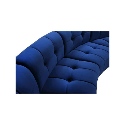 Limitless Navy Velvet 5pc. Modular Sectional