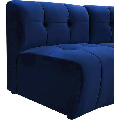 Limitless Navy Velvet 7pc. Modular Sectional