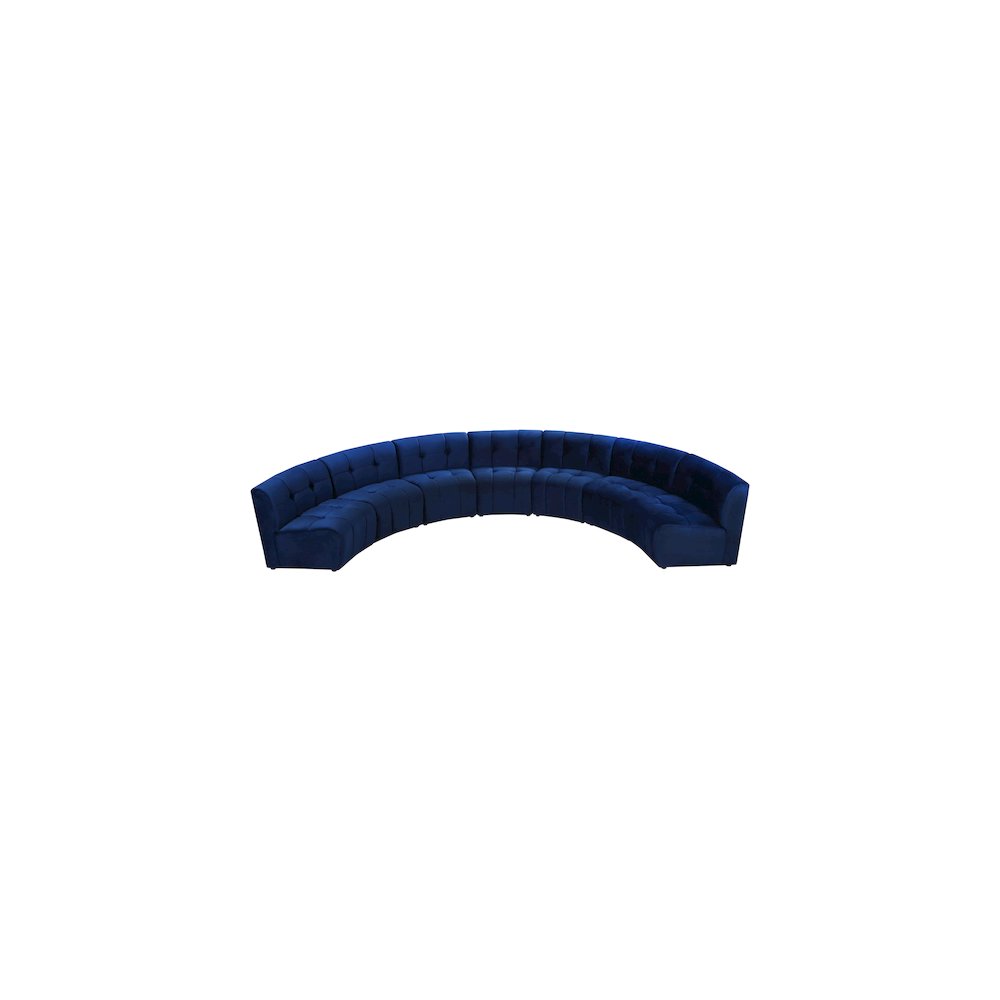 Limitless Navy Velvet 7pc. Modular Sectional