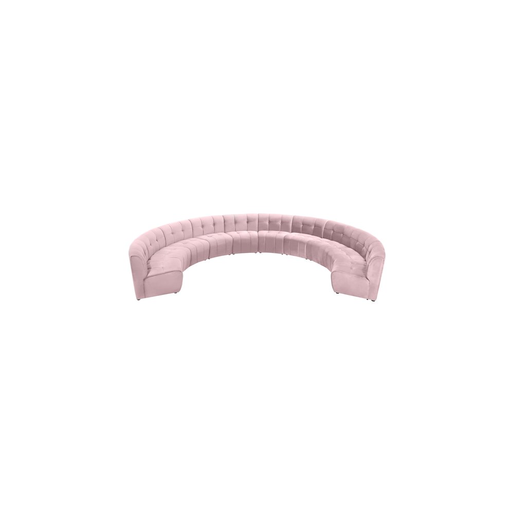 Limitless Pink Velvet 10pc. Modular Sectional
