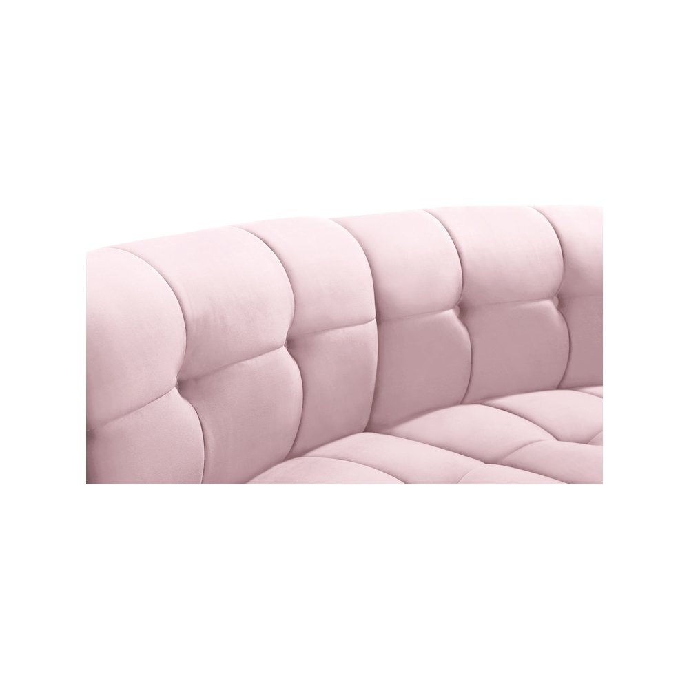 Limitless Pink Velvet 2pc. Modular Sectional