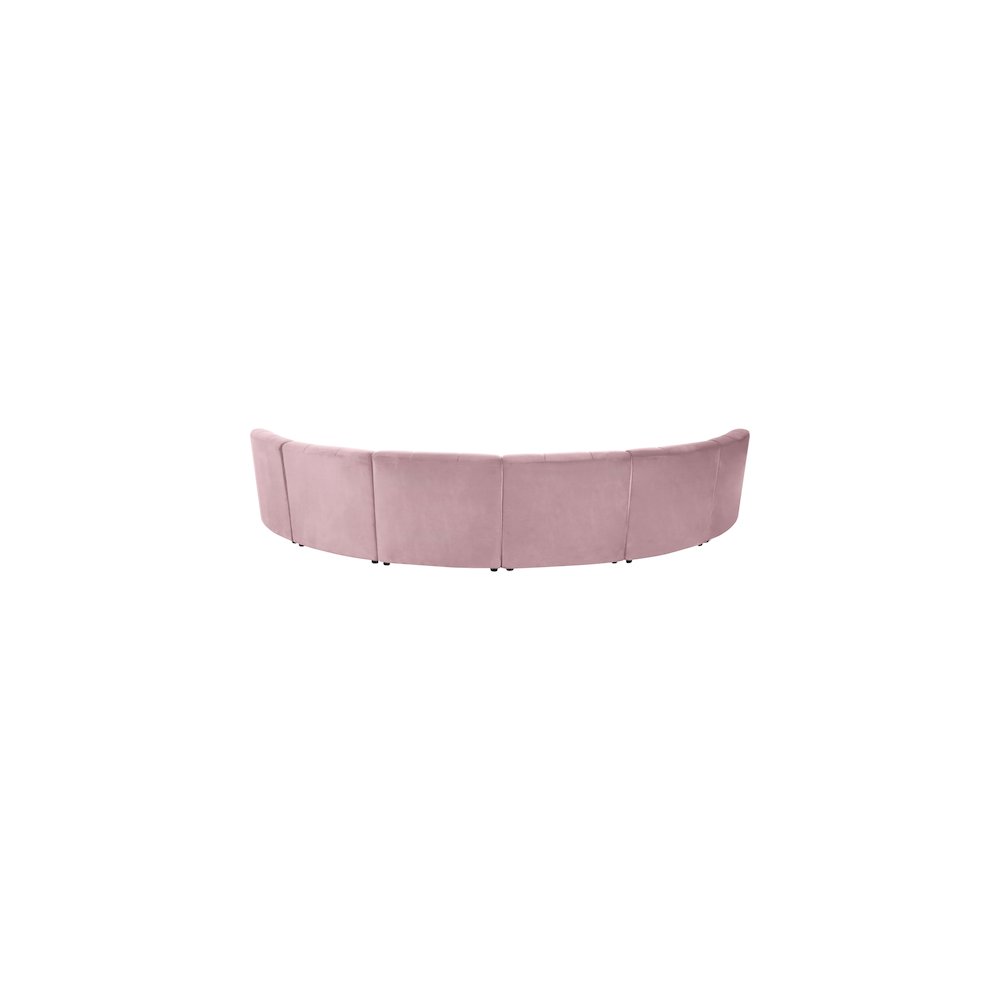 Limitless Pink Velvet 6pc. Modular Sectional