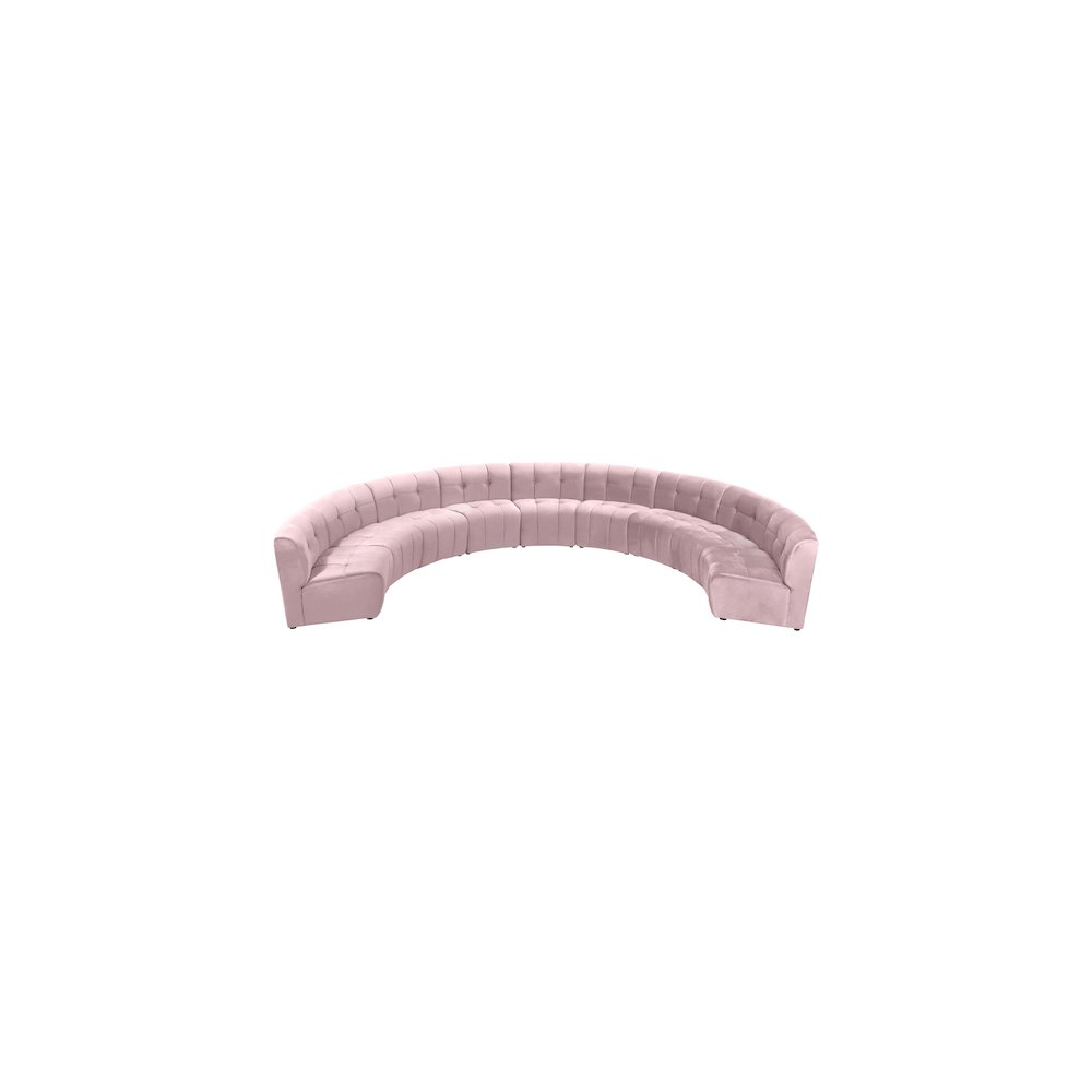 Limitless Pink Velvet 9pc. Modular Sectional