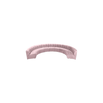 Limitless Pink Velvet 9pc. Modular Sectional