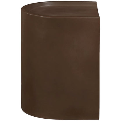 Avenda Brown Concrete Indoor/Outdoor End Table
