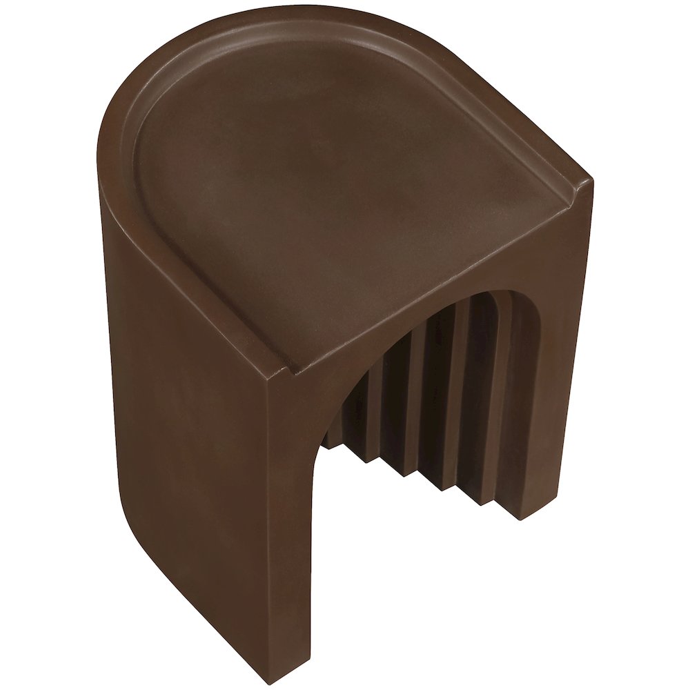 Avenda Brown Concrete Indoor/Outdoor End Table