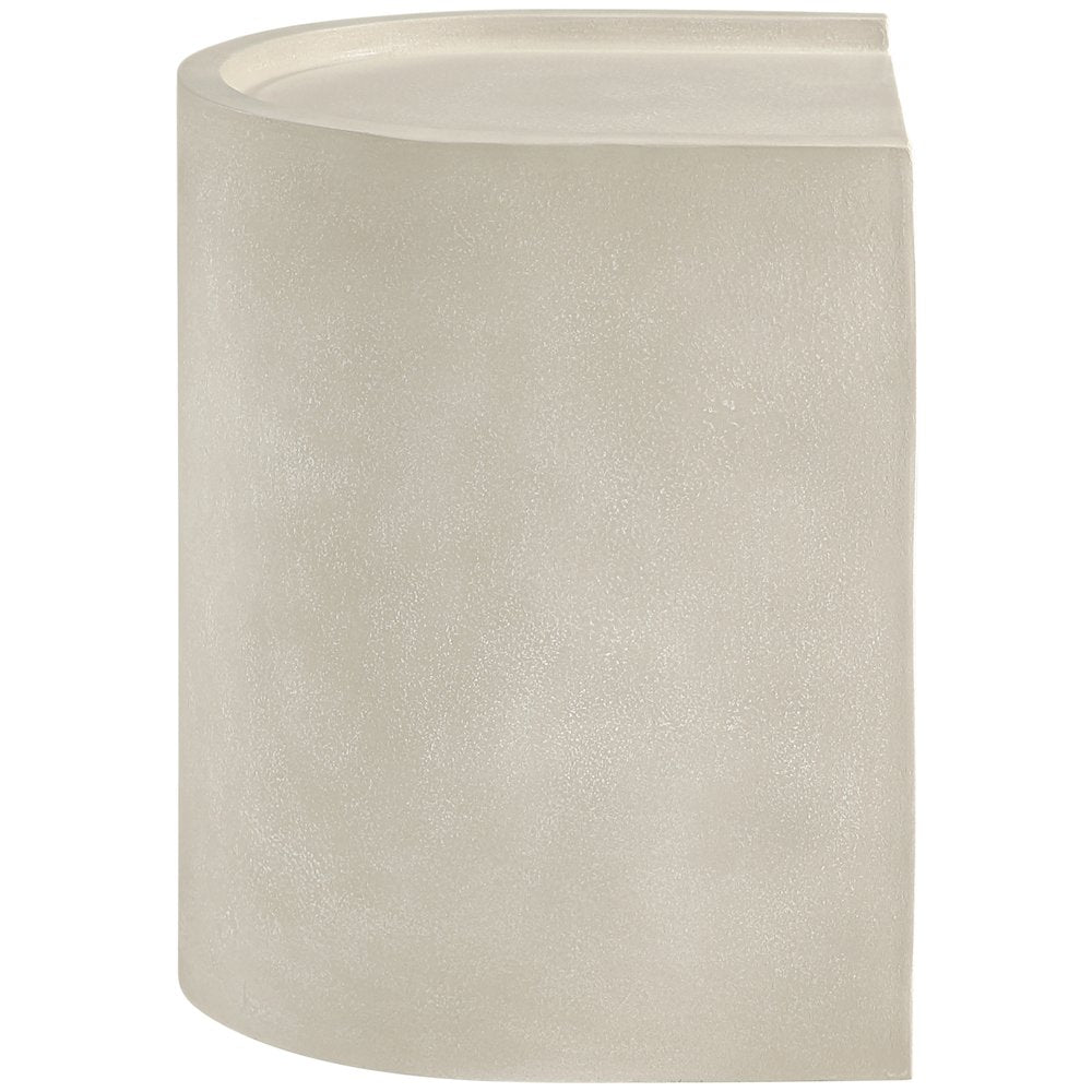 Avenda Beige Concrete Indoor/Outdoor End Table