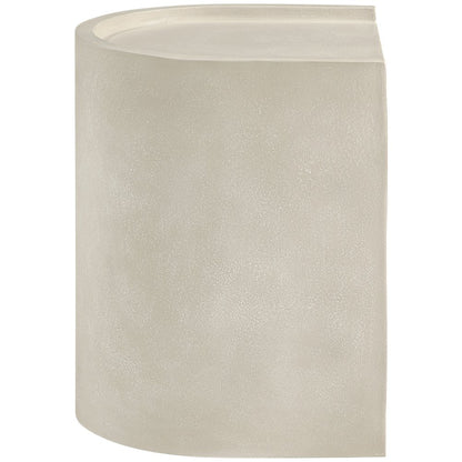 Avenda Beige Concrete Indoor/Outdoor End Table