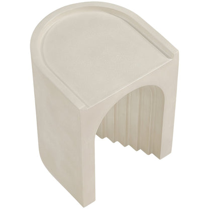 Avenda Beige Concrete Indoor/Outdoor End Table