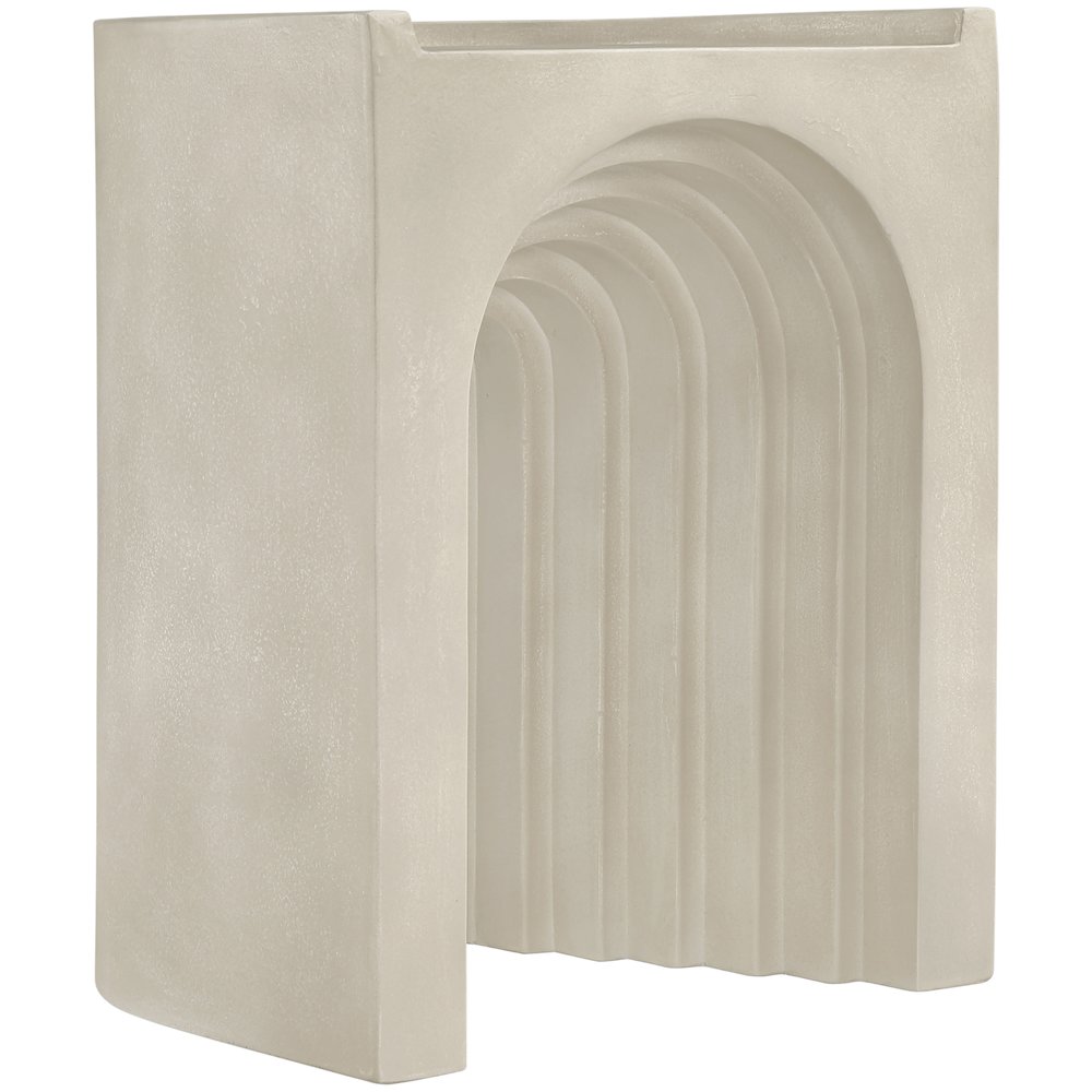 Avenda Beige Concrete Indoor/Outdoor End Table
