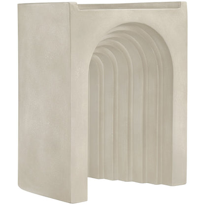 Avenda Beige Concrete Indoor/Outdoor End Table