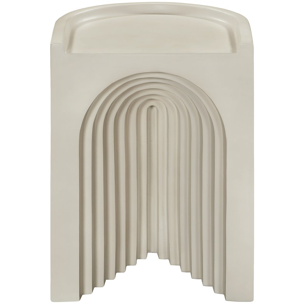 Avenda Taupe Concrete Indoor/Outdoor End Table