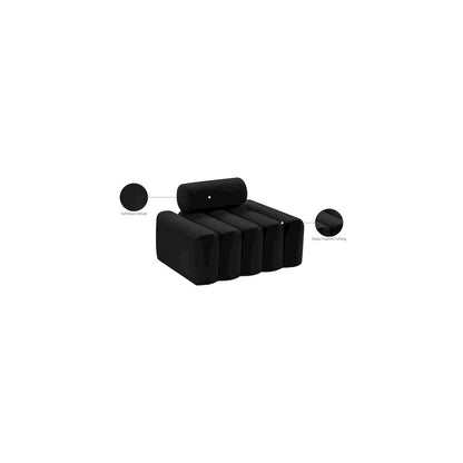 Melody Black Velvet Chair