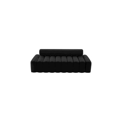 Melody Black Velvet Sofa