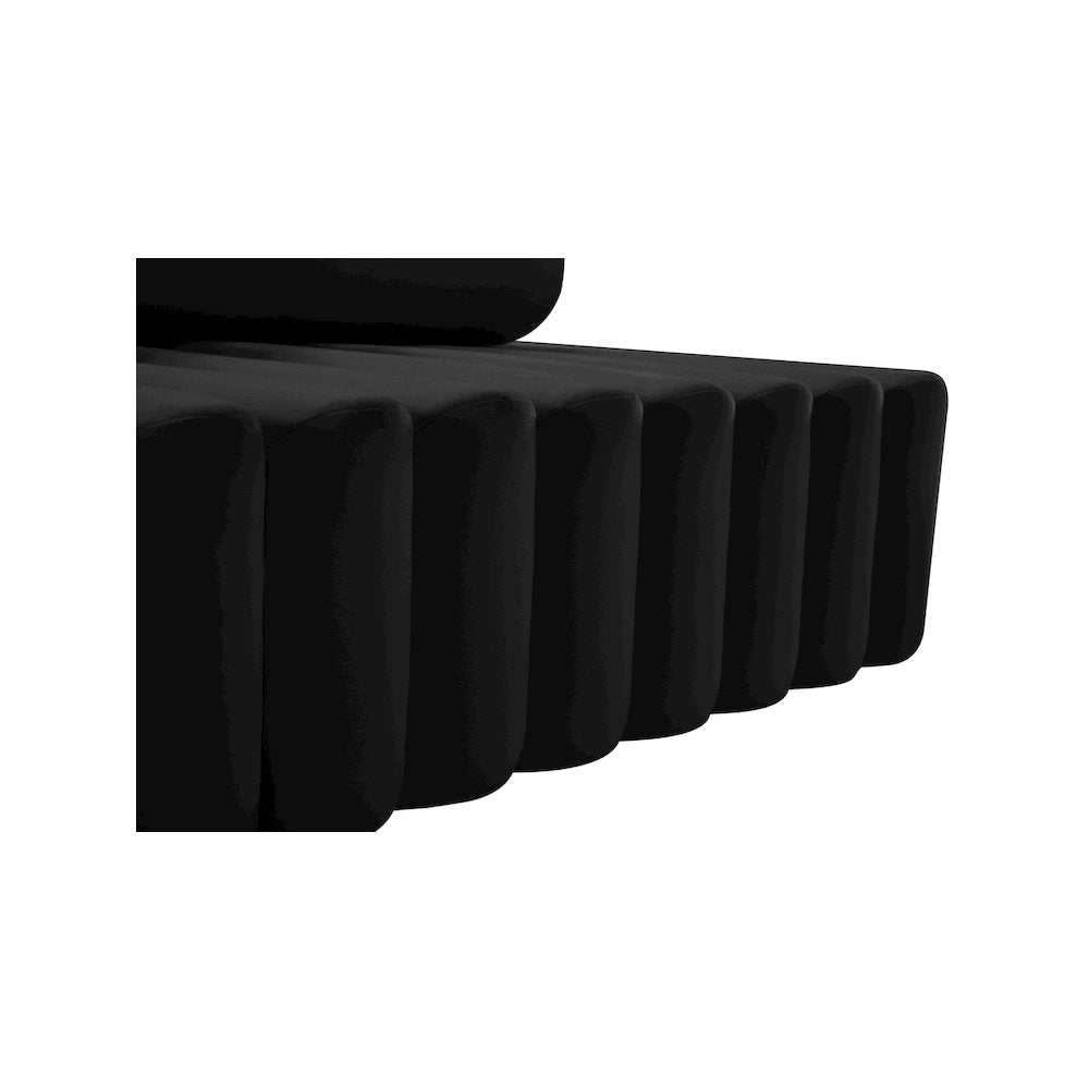 Melody Black Velvet Sofa