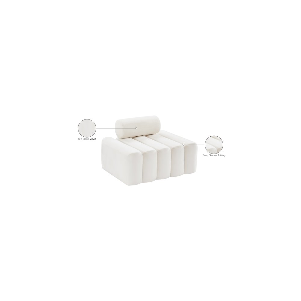 Melody Cream Velvet Chair