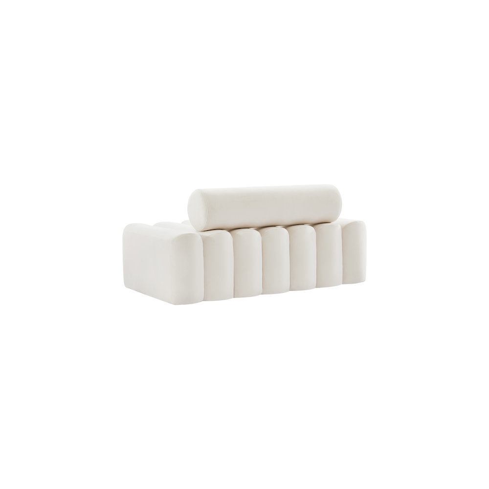 Melody Cream Velvet Loveseat