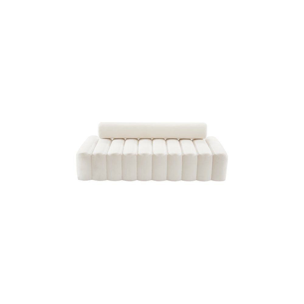 Melody Cream Velvet Sofa