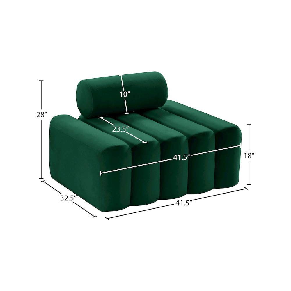 Melody Green Velvet Chair